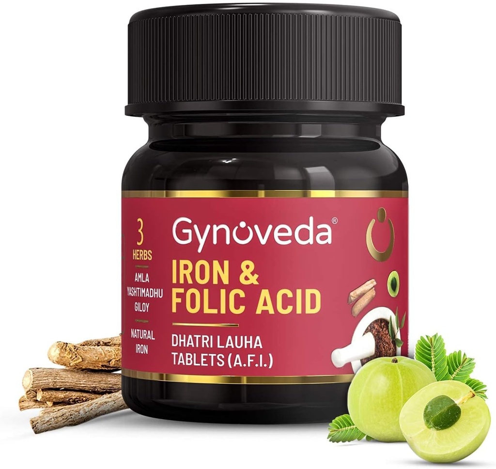 jern folsyre Supplement 1 flaske, 60 tabletter