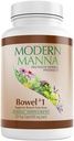 Bowel #1: Bowel Relief Formula - Naturlig Herbal Laxative - Gentle, Effektiv, Ingen Harsh Bivirkninger - Belaster Stivelse, Gas og Bloating - Vegan (60-dagers Supply, 120 Kapsler)