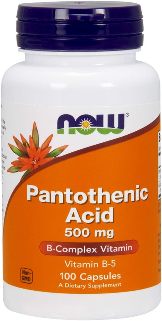 NU Matvarer Pantotensyre 500 mg, 100 kapsler (pakke med 2)