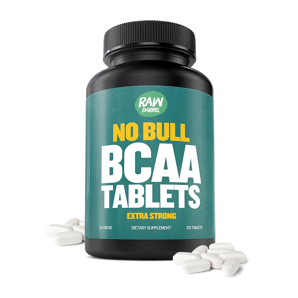 BCAA Tabletter 1000 mg - Branched kjede Aminosyrer Supplement for muskelgjenvinning og energi - Før eller post trening BCAAer for menn og kvinner - 120 piller - naturlige, ren, GMO gratis