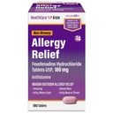 HealthCareAisle Allergi Relief - Fexofenadin Hydroklorid Tabletter USP, 180 mg - 180 Tabletter - Allergi Medisin, Ikke-Drowsy 24 timers relief