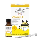 Zarbee vitamin D-dråper for spedbarn, 400 IU (10mcg) Baby & Todler væske Supplement, nyfødt og oppover, Dropper Syringe inkludert, 0.47 Fl Oz
