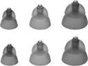 Blandet sett Phonak Power Smokey Dome små-medium-store dommer, Erstatning av Sonova, Høreapparat Domes Alle mottakere -1 Pack/6 Domes Totalt