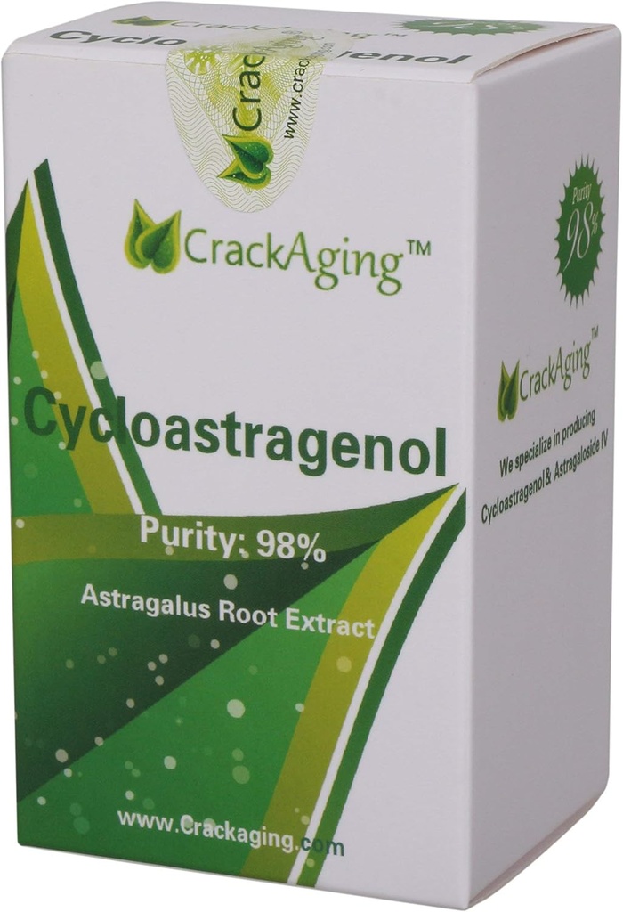 Krassende super-absorpsjon sykloastragenol 98% Anti-Aging Supplement ® Telomere ernæringsmessig 10 mg 60 Veggie kapsler i 2 flasker