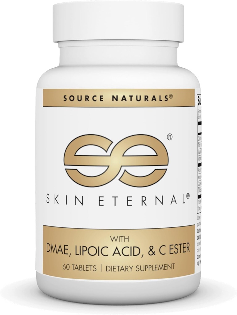 Kilde Naturals Hud Evige Tablett med DMAE, LIPOIC Acid, & C Ester - 60 tabletter