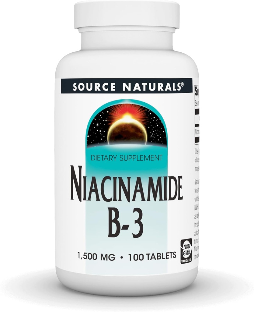 Kilde Naturals Niacinamid B-3-1500 mg, 100 tabletter