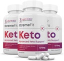 justifiserte Laboratories (3 Pack) XJT Fit Keto ACV-piller 1275MG Formulert med Apple Cider Vinegar Keto støtte blanding alternativ til Gummies 180 kapsler