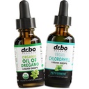 Oregano olje organisk flytende dråper & klorofyll - olje av Oregano dråper Tinktur ekstrakt & vegansk klorofyll flytende kroppen detox rense immunstøtte - Digestive Gut Health Odor Cleanse Supplement