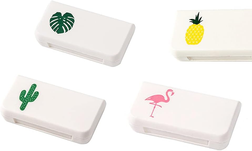 SagaSave Travel Pill Case 3 Sammenligninger Portable Pill Case Dustproof og Moisture-Proof Daily Pill Case Små piller Box for vitaminer, fiskeolje, kosttilskudd(4 stiler)