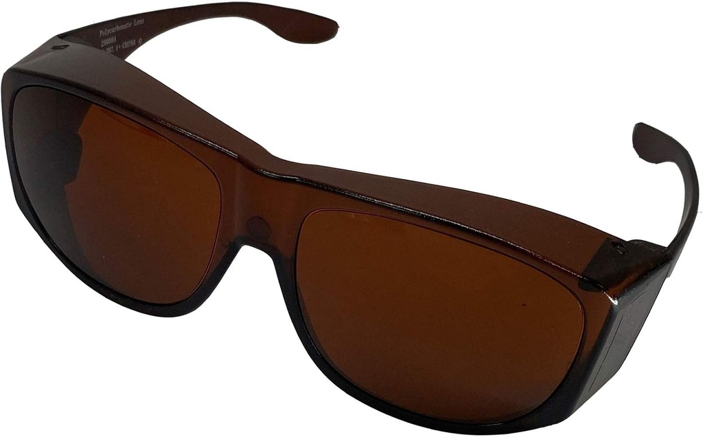 Solar Shield passer over solbriller, SS Polykarbonat II Amber, Unisex, solbriller