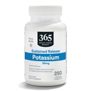 365 av hele matmarked, frigjøring Kalium 99mg, Vegan, 250 tabletter