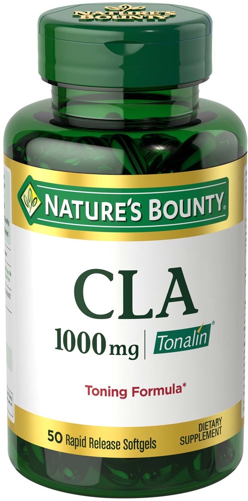 Naturens Bounty Tonalin piller og kosttilskudd, kosthold og kroppsstøtte, 1000 mg, 50 Rapid Release Softgels