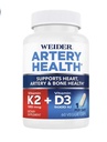 Arteri Helse for hjerte, immun og bein støtte med vitamin K2 (180mcg) & vitamin D3 (5000iu), 60 Veggie Kapsler