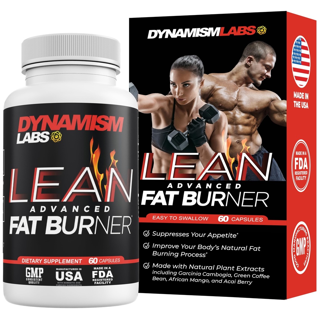 Dynamisme Labs Lean Avanserte fettforbrenner 中 Garcinia Cambogia Extract, Grønn Te Ekstrakt, Bringebær keton i Norge (60 tabletter)