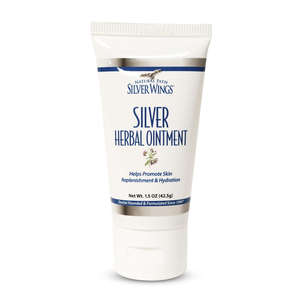 Naturlig sti sølvvinger 250ppm sølv urtebelegg - nourishing og moisturizing hudpleie 1.50oz