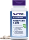 Natrol Mood Positive 5-HTP og L-Theanine for balansert humør og avslapning, 50 tabletter, opp til 50 dagers forsyning
