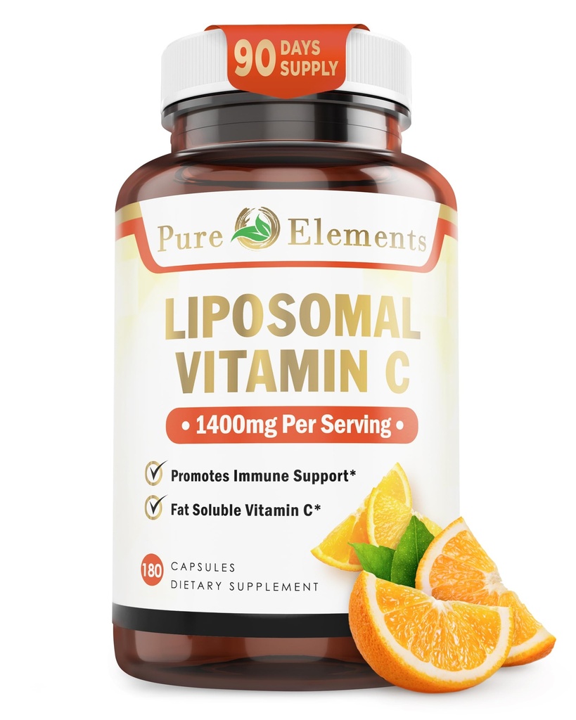 Liposomal vitamin C kosttilskudd, kapsler ikke GMO, soya gratis, Glutenfri