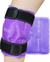REVIX Knee Ice Pack for skadeskader Reusable, Gel Ice Wrap with Cold Compress Therapy for hevelse, Bruises, skader, ledgikt, håndfri anvendelse