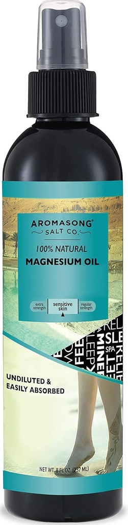 Ultra ren Magnesium Spray for sensitive hud, 8 OZ,