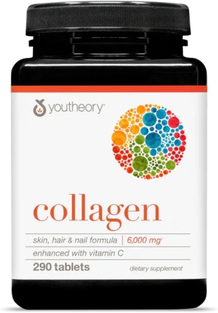Youteory collagen, w / vitamin C - 290 tabletter - Pakke med 1