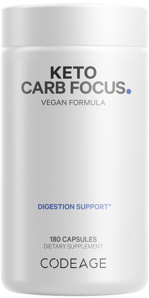 Kodeasje Keto Carb, Hvit Nyrebønne, Grønn Te & kanel Bark Supplement, Triple Action Keto Cheat Vegan piller, Ketogen, Lav carb Diett Sukker, 3 måneders forsyning, Ikke-GMO, Glutenfri, 180 kapsler