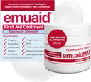 emuaid EMUAIDMAX Ointment for kløende hud, maksimal styrkebehandling for atletens fot, psoriasis, Jock kløe, Utslett, Eczema, kalde sår, hemmer og Yeast Infektion 2oz