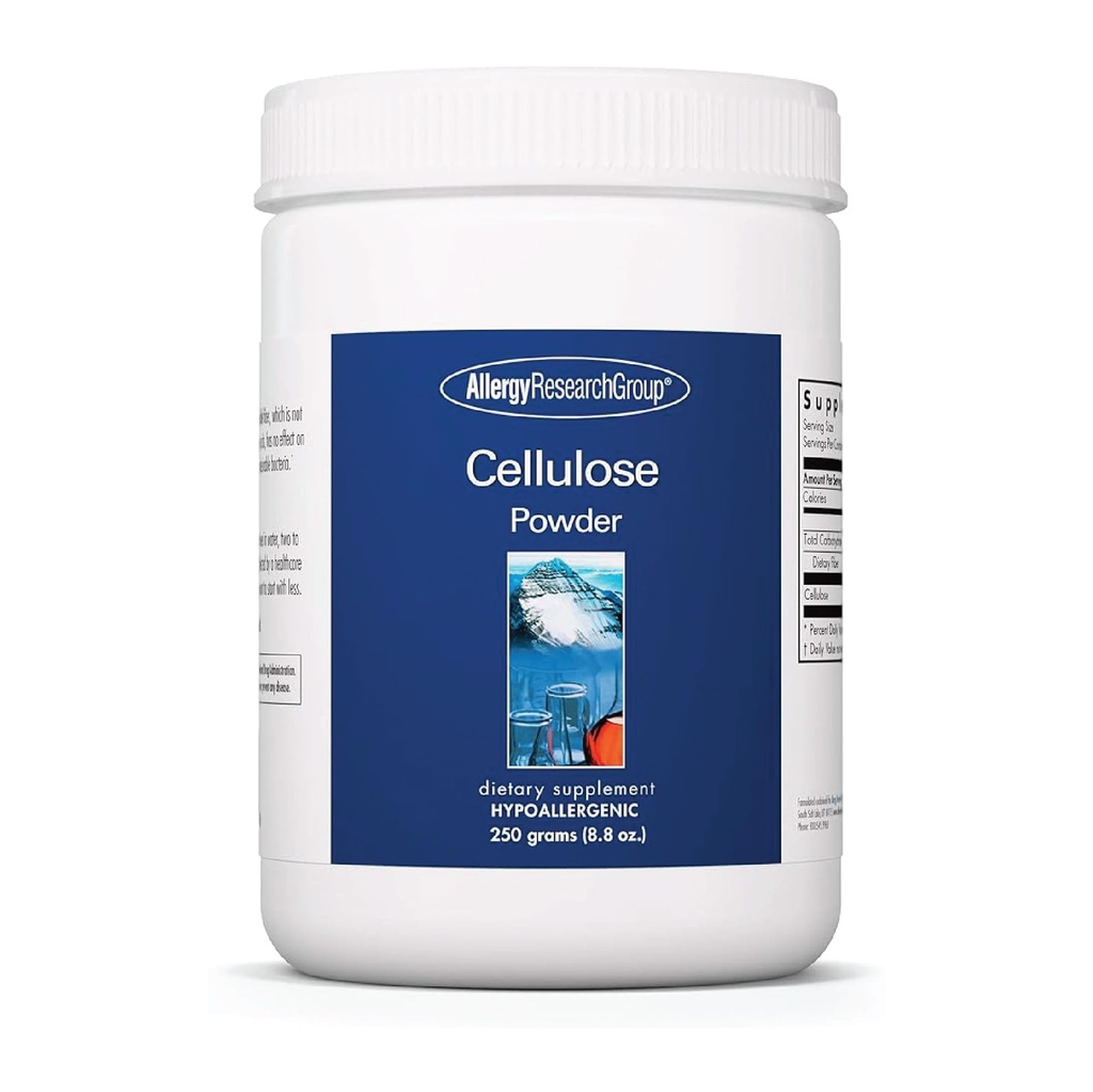 Allergi Forskningsgruppen Cellulosepulver - meloxicam cellulose pulver, 2000mg Uoppløselig Fiber Supplement, pulverisert cellulose, ikke-Fermentable, Hypoallergenic - 8,8 Oz