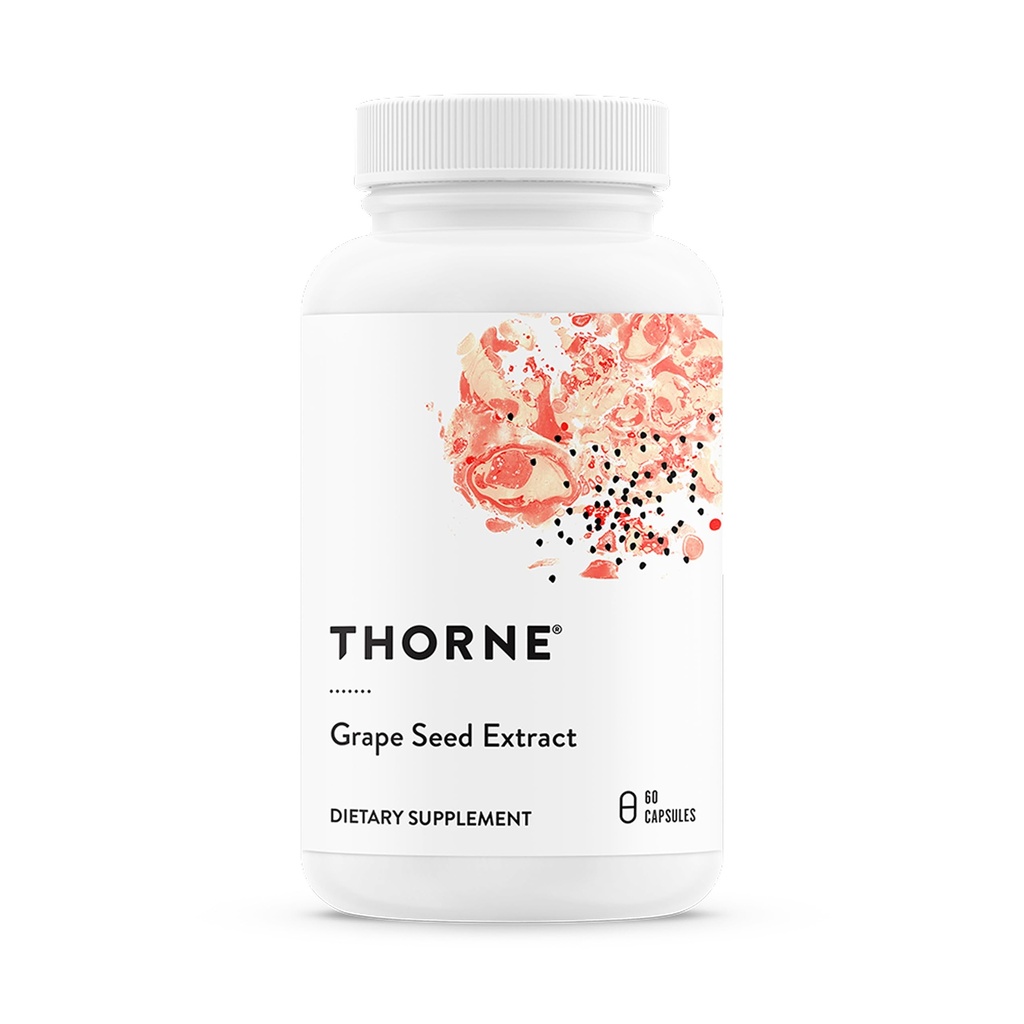 THORNE - Grape Seed Extract (tidligere O.P.C.-100) - Grape Seed Phytosome for Antioksidant Støtte* - 60 Kapsler