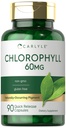 Carlyle klorofyll piller | 90 kapsler | naturlig forekommende gris | klorofyll konsentrat Supplement | Non-GMO, glutenfri kompleks