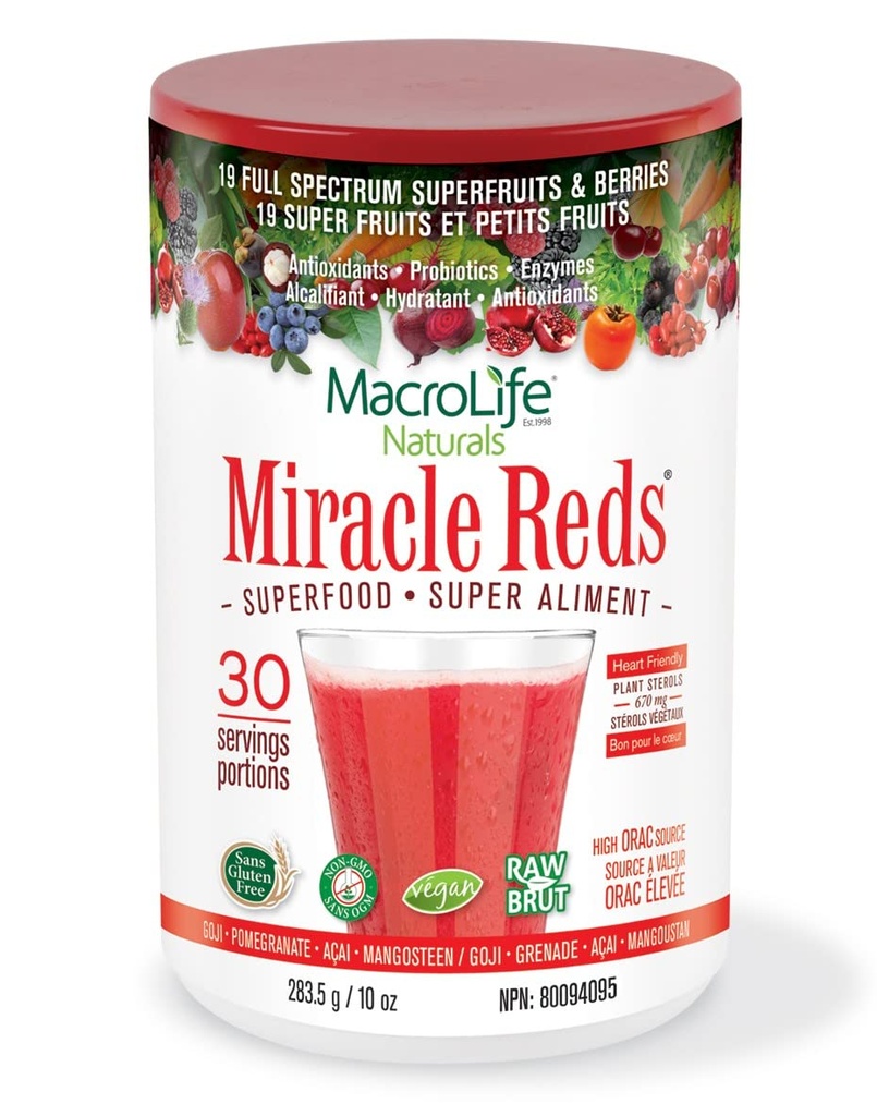 Makroliv Naturals Røde Supplement pulver, 10 oz