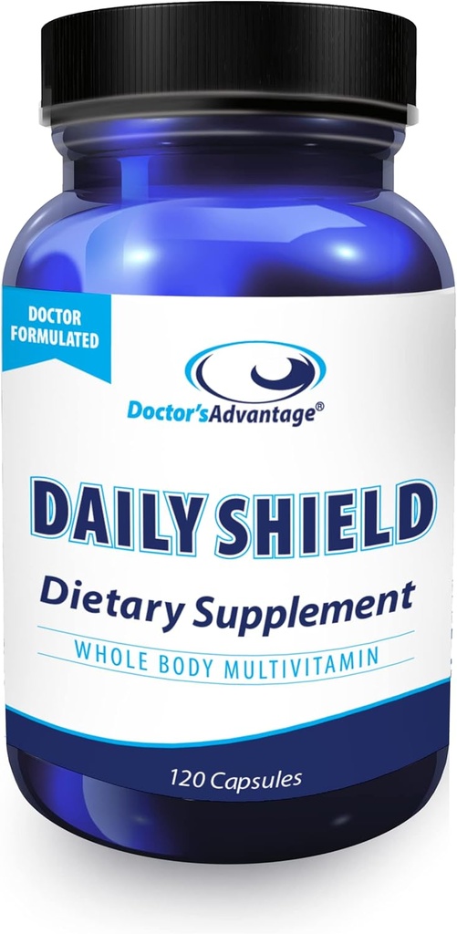 Doctors Fordel Daglig Shield Multivitamin med grønn te ekstrakt & Bilbær ® 120 Ikke-GMO Capsule Antioksidant Supplement for å bekjempe gratis radikal skade og støtte immunsystem