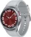 SAMSUNG Galaxy Watch 6 Classic 43mm Bluetooth Smartwatch, Rotating Bezel, Fitness Tracker, Personlige HR-soner, Avansert søvn coaching, Heart Monitor, BIA Sensor, Helse Insights, US Version Silver