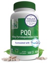 Helse Thru Nutrition PQQ 40mg 120 Serveringer Pyrroloquinoline Quinone som PureQQ | Fremmer Mitokondrial Biogenese | Certified Vegansk | Ikke-GMO Glutenfri Kapsler | Ren etikett PQQQ Tillegg