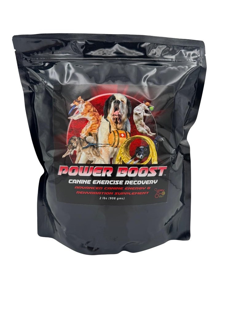 Power Boost Canine ytelse formel - Lav fett, høykarb rehydrering og gjenoppretting supplement for arbeid & Sporting hunder - støtter utholdenhet, muskel gjenoppretting og kjøling- 1.8 lbs