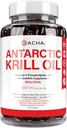 Premium Antarctic Krill Olje Softgels– 1500 mg med naturlig omega-3, astaxanthin og fosfolipider 120 myke geler, 180 mg EPA og 120 mg DHA for immun, minne støtte, hjerte helse ikke-GMO