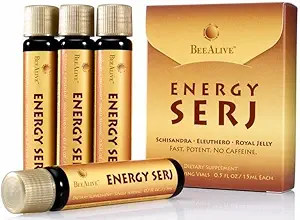 Energi SERJ med Schisandra, Eleuthero og Royal Jelly for ingen kaffeenergi boost