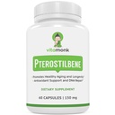 VitaMonk Pterostilbene 150mg Kapsler Ingen kunstige fyllstoffer - soya gratis Trans-Pterostilbene Supplement som fremmer sunn aldring og lang tid - 60 Veggie-Caps - Forbedret Resveratrol