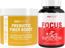 GOBIOTIX Brain & Gut Wellness Bundle: Focus Mushroom Complex 90 kapsler + Fiber Supplement 35 Serveringer