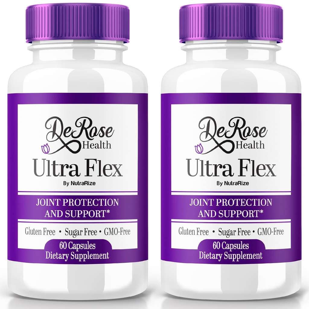 (2 Pakke) Ultra Flex kapsler, Advanced Joint Support Supplement, Ultra Flex Naturlig Felles Helse Formula, Maks styrke piller for felles velvære og mobilitet, UltraFlex Vitaminanmeldelser (120 Kapsler)