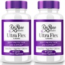 (2 Pakke) Ultra Flex kapsler, Advanced Joint Support Supplement, Ultra Flex Naturlig Felles Helse Formula, Maks styrke piller for felles velvære og mobilitet, UltraFlex Vitaminanmeldelser (120 Kapsler)