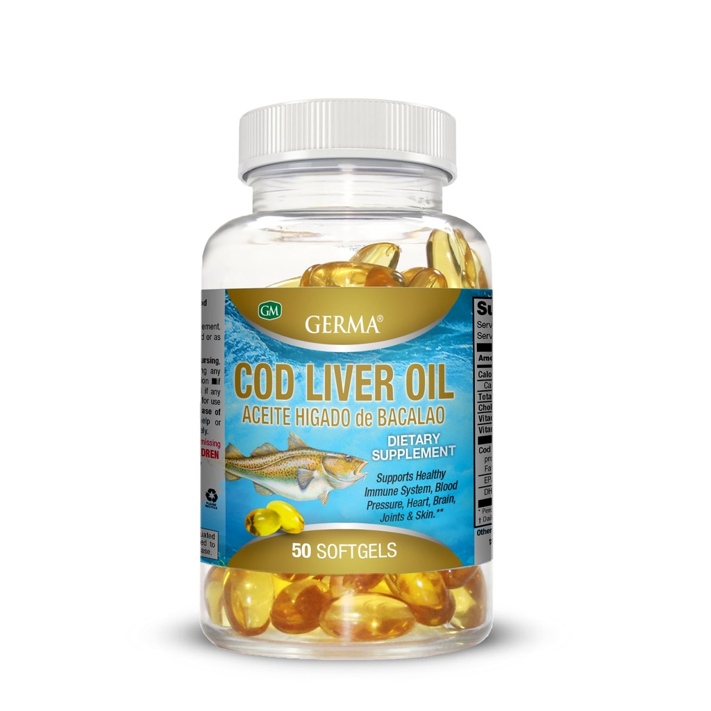 Aceite De Higado De Bacalao Kapsler 100 ren norsk cod leverolje GERMA