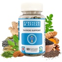Styrke og krydder - Thyroid Support, Iodine Supplement med Maca Root, Sea Kelp, Brasil Nuts og Ashwagandha, 60 kapsler