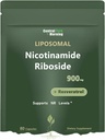 Liposomal Nicotinamid Riboside Supplement, Nikotinamid Riboside Resveratrol 900mg for anti-aldring, energi, 80 kapsler,