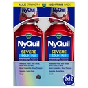 Vicks NyQuil SVERK kulde, influensa, og kongestion medisin, 2x12 fl oz Twin Pack, Berry Flavor, Maksimum styrke, nattetid relief