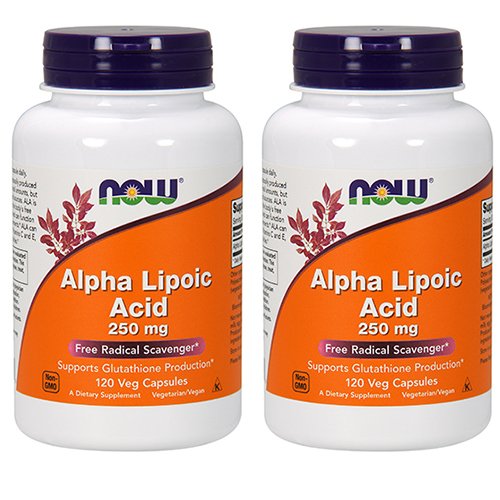 NU Mat Alfa Lipoic Acid 250 mg, 120 Grønnsaker Capsule (2 pakke)