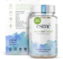 esmé menomé Mind - daglig ernæringsstøtte før, under og etter Menopause - to måneders levering av 60 kapsler, inneholder ashwagandha og Gingko biloba