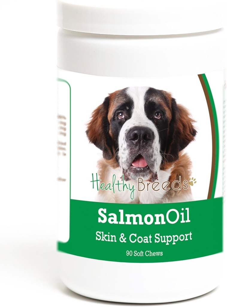 Sunn avler Saint Bernard Salmon Olje Myk Chews 90 greve