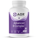 AOR, Advanced B Complex, Multivitamin Støtte for energi, stress og metabolisme, kosttilskudd, 90 kapsler (90 serveringer)