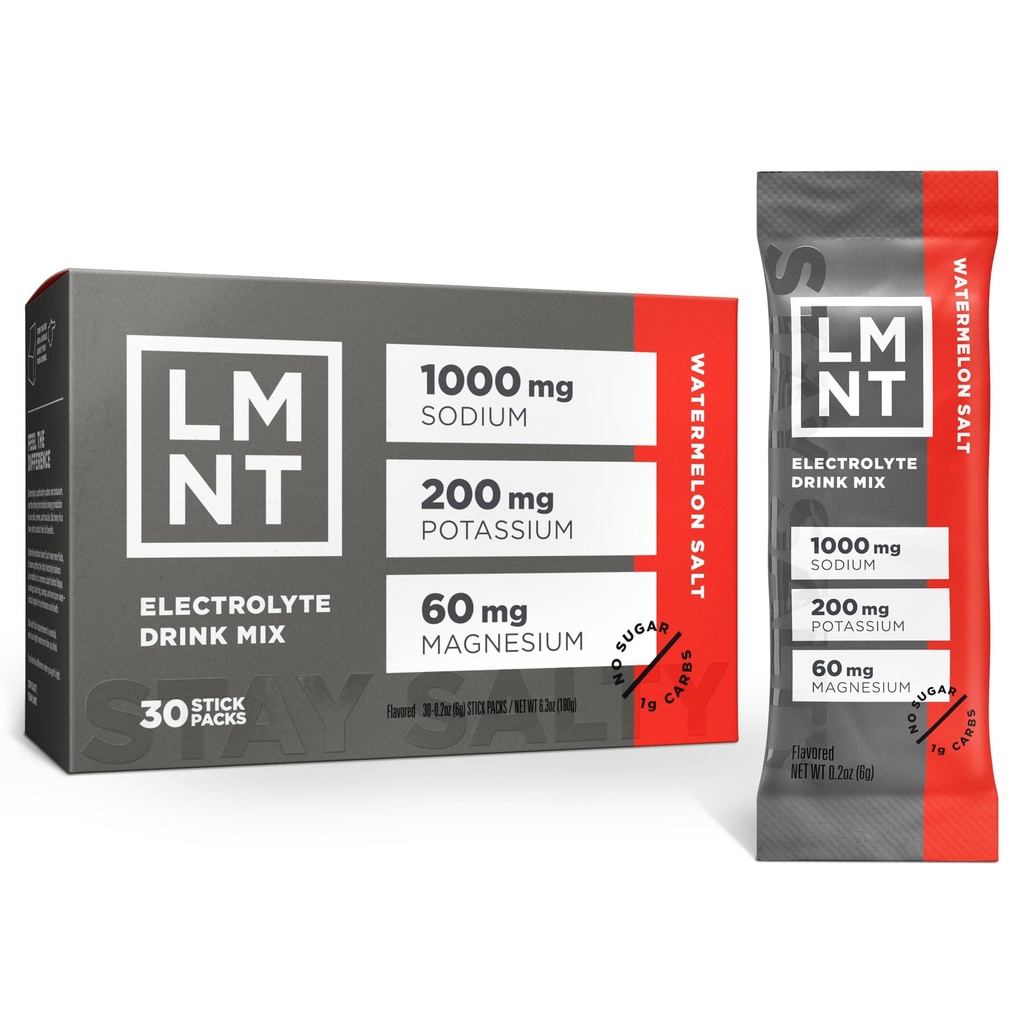 LMNT Zero Sukker Electrolytes - Vannmelon Salt | Drikkeblanding | 30-talls