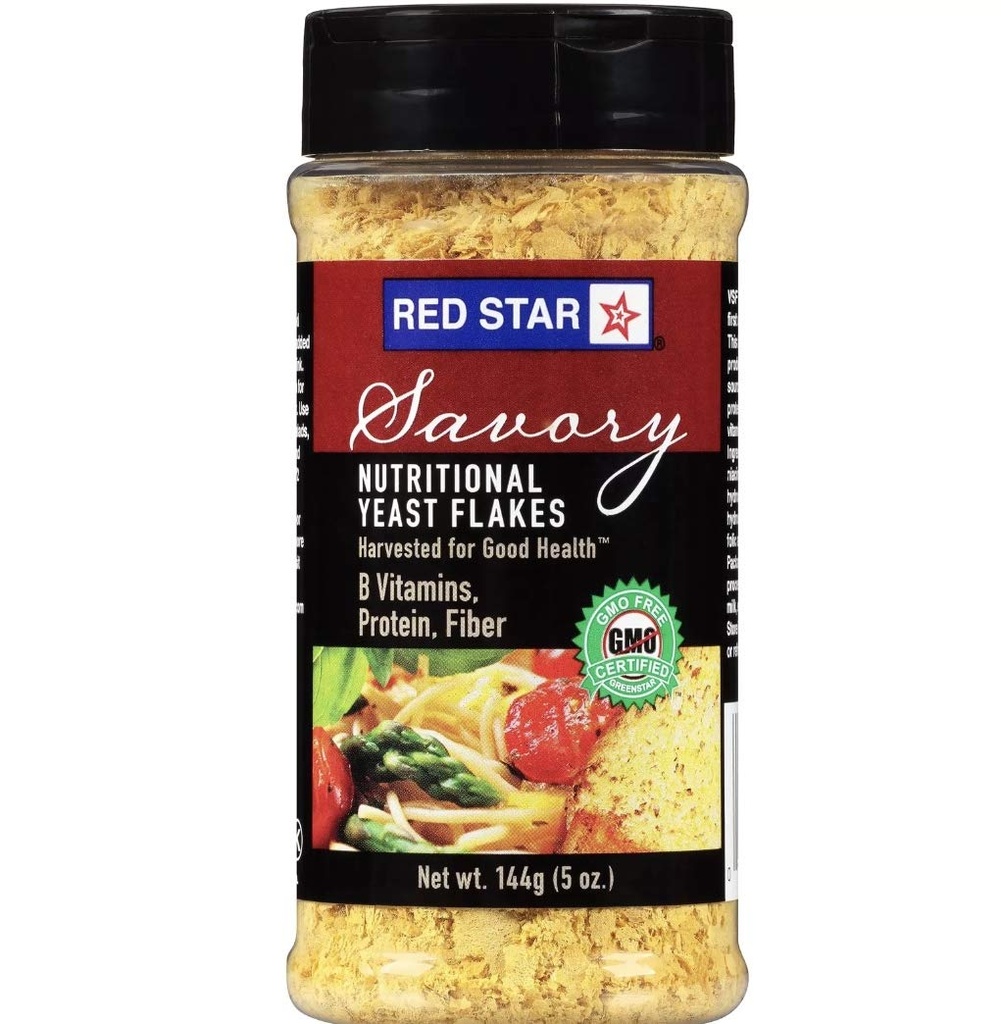 Rød Star Savoria Nutritional Yeast Flaks 5 oz. Shaker (Pack of 3)
